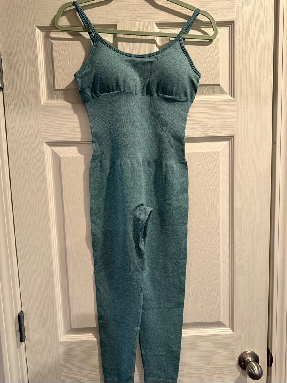 OQQ Seamless Teal Shapewear Bodysuit - Women